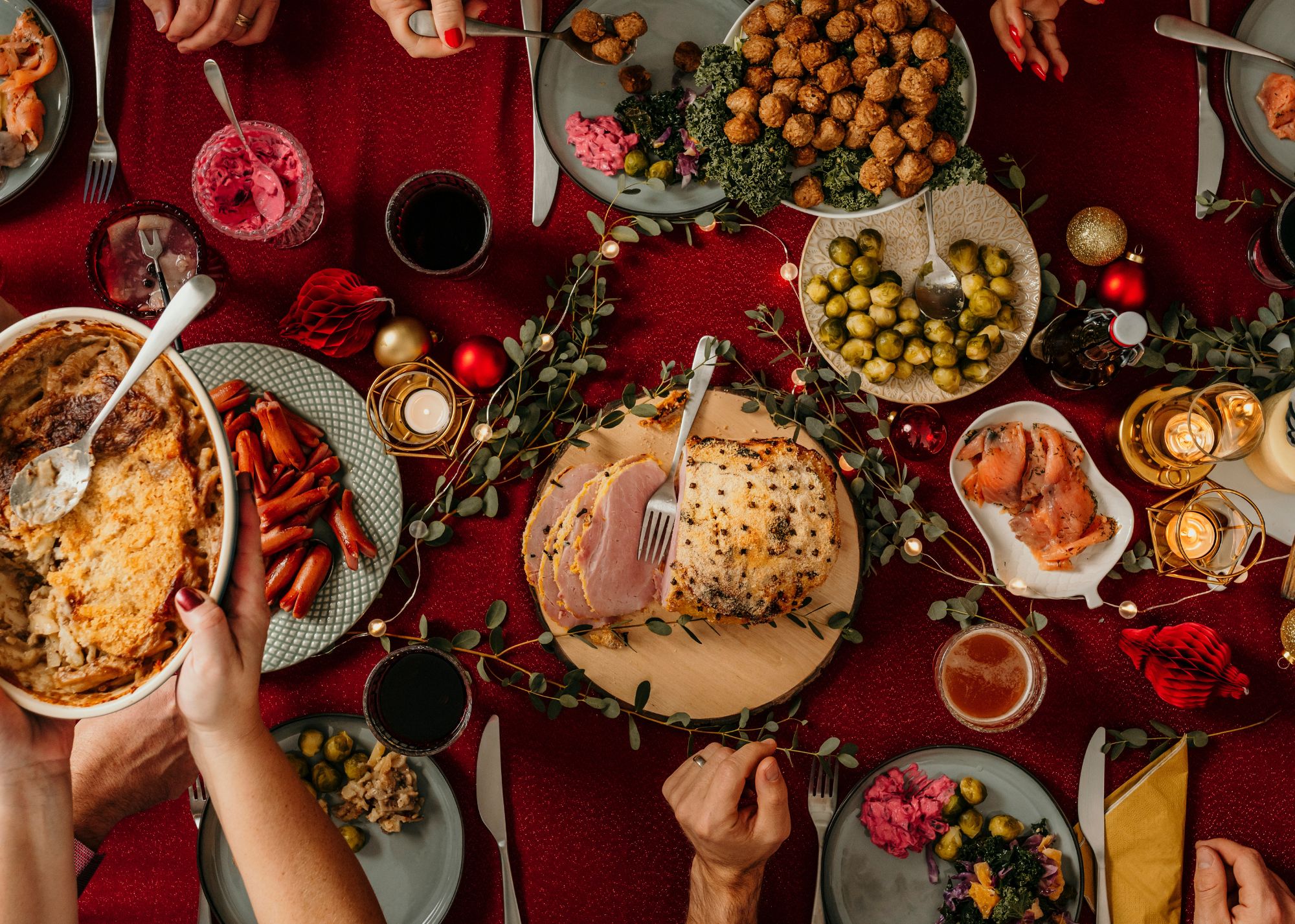 Julbord med kollegorna, Eventdagen